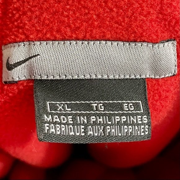 Nike Fleece-Lined Nylon Jacket Men’s Size XL Red Black - Picture 7 of 10